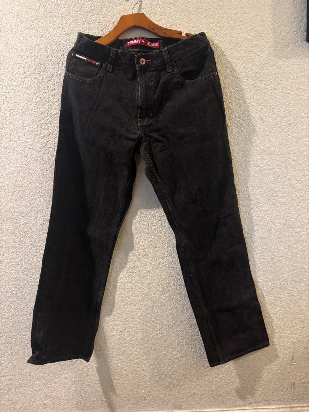 Tommy Hilfiger Men's Black Slim Straight Jeans